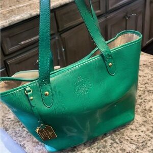 Green Ralph Lauren tote